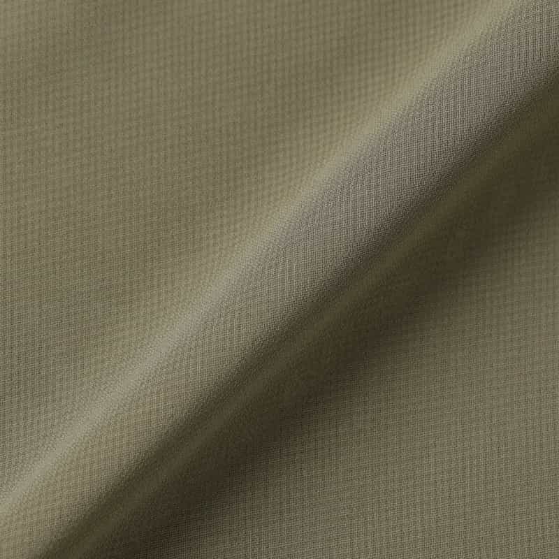 BARNEYS NEW YORK ウォッシャブル シフォンジョーゼット素材シアーブラウス KHAKI