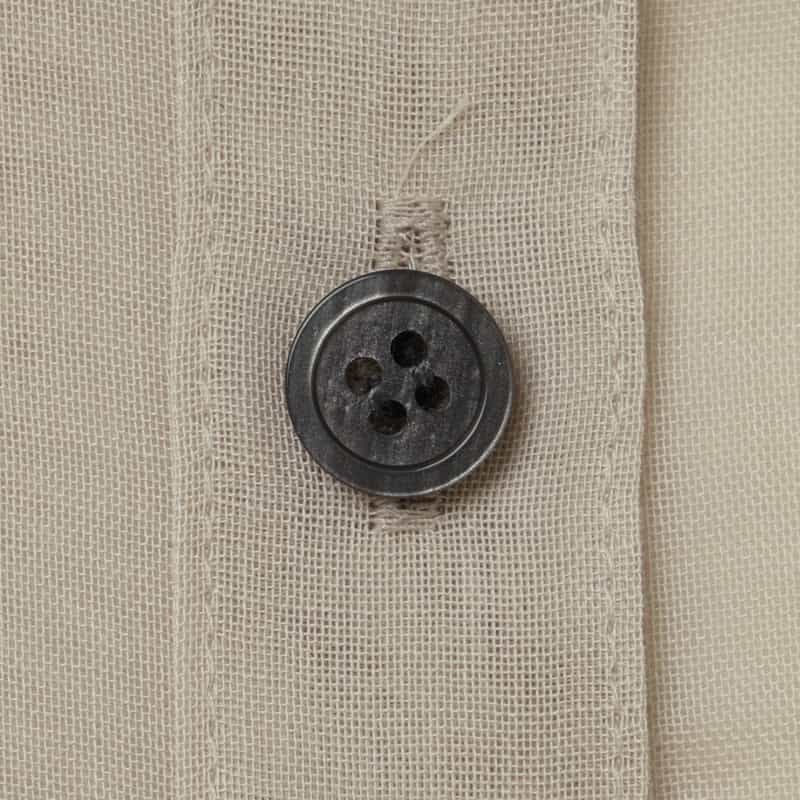 BARNEYS NEW YORK ウォッシャブル ソフトオーガンジー素材シアーシャツ BEIGE