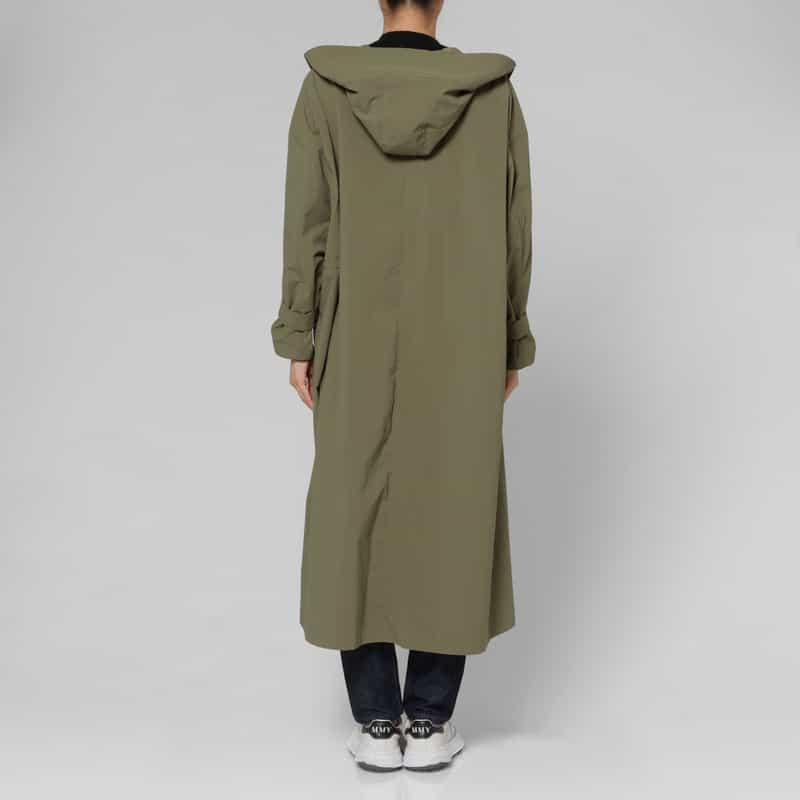 BARNEYS NEW YORK デザインカラー ダブルブレストモッズコート KHAKI