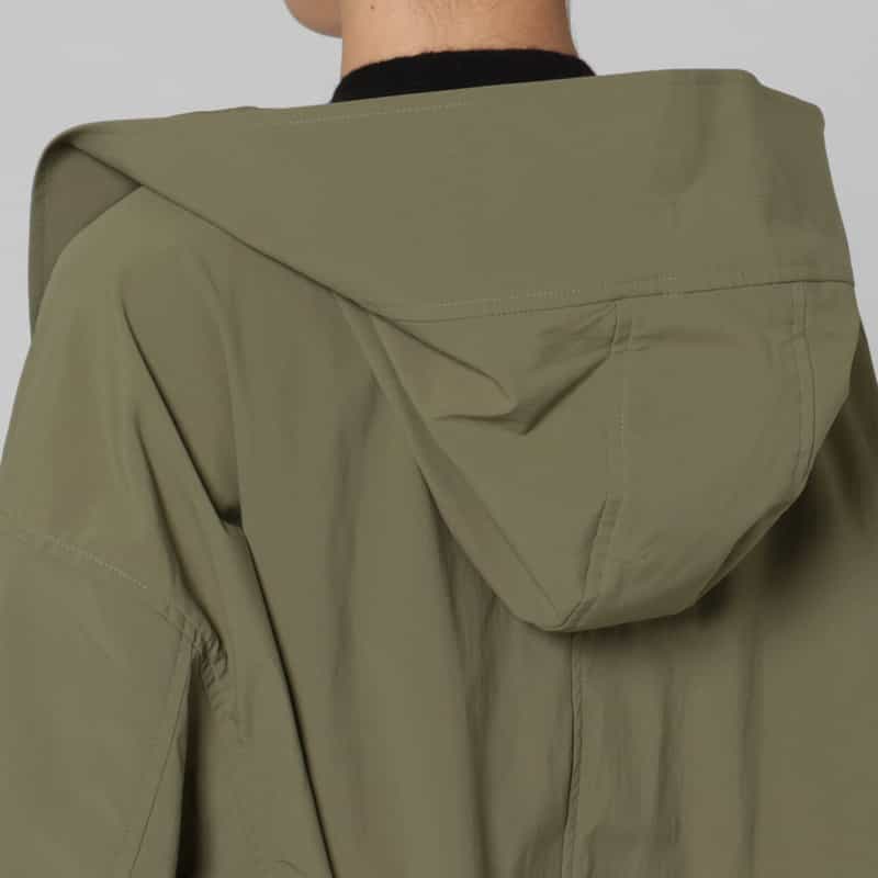 BARNEYS NEW YORK デザインカラー ダブルブレストモッズコート KHAKI