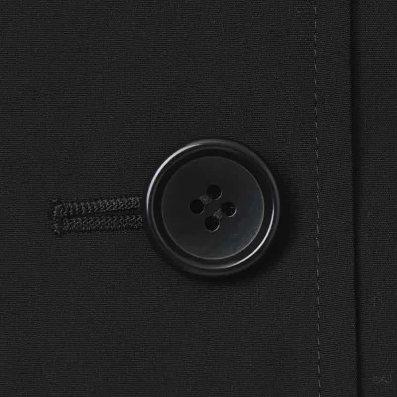 BARNEYS NEW YORK デザインカラー ダブルブレストモッズコート BLACK