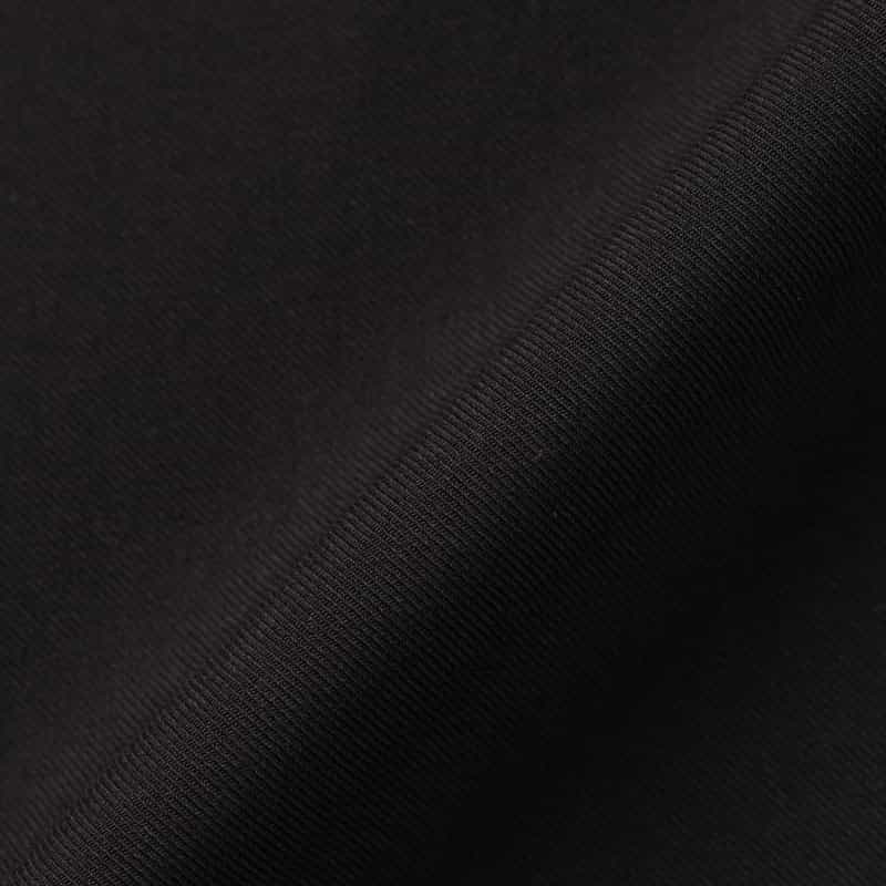 BARNEYS NEW YORK ウールライク ラウンド切替フレアスカート BLACK