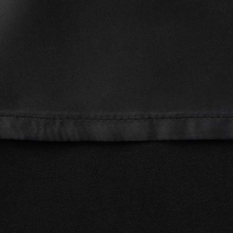 BARNEYS NEW YORK ウールライク ラウンド切替フレアスカート BLACK