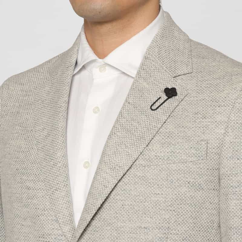 LARDINI LARDINI＜ラルディーニ＞ ウールカシミヤ素材テーラードジャケット LIGHT GRAY