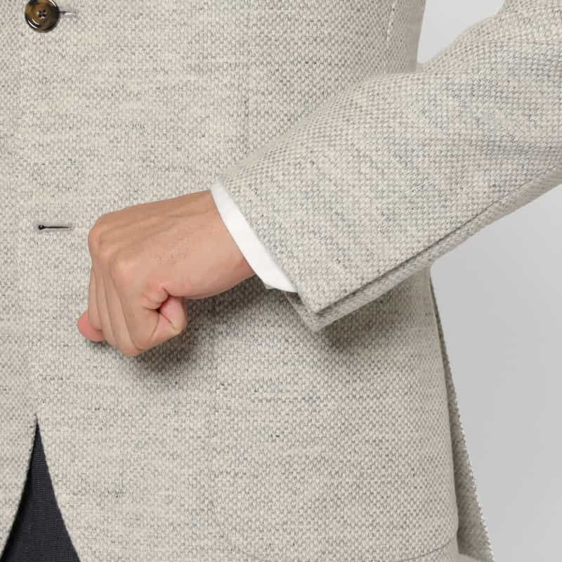 LARDINI LARDINI＜ラルディーニ＞ ウールカシミヤ素材テーラードジャケット LIGHT GRAY