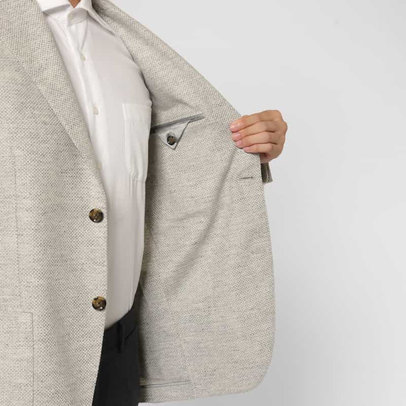 LARDINI LARDINI＜ラルディーニ＞ ウールカシミヤ素材テーラードジャケット LIGHT GRAY