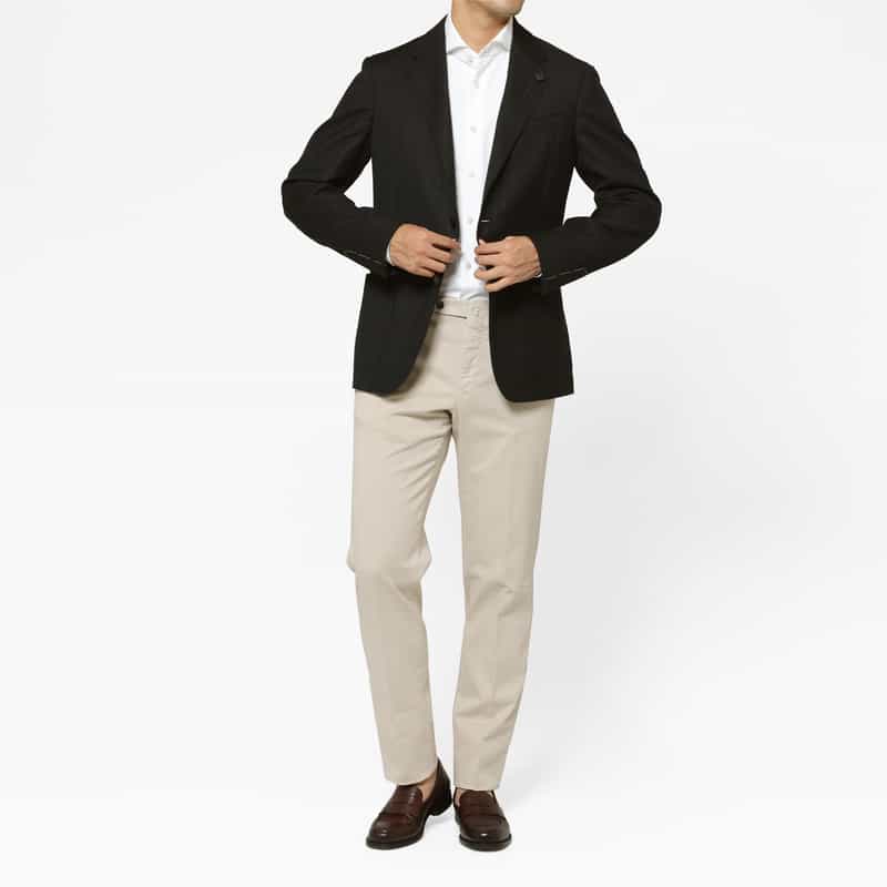 LARDINI LARDINI＜ラルディーニ＞ シャドーチェック柄テーラードジャケット BLACK