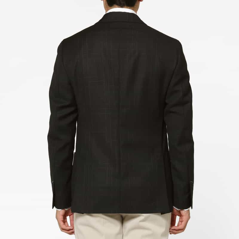 LARDINI LARDINI＜ラルディーニ＞ シャドーチェック柄テーラードジャケット BLACK