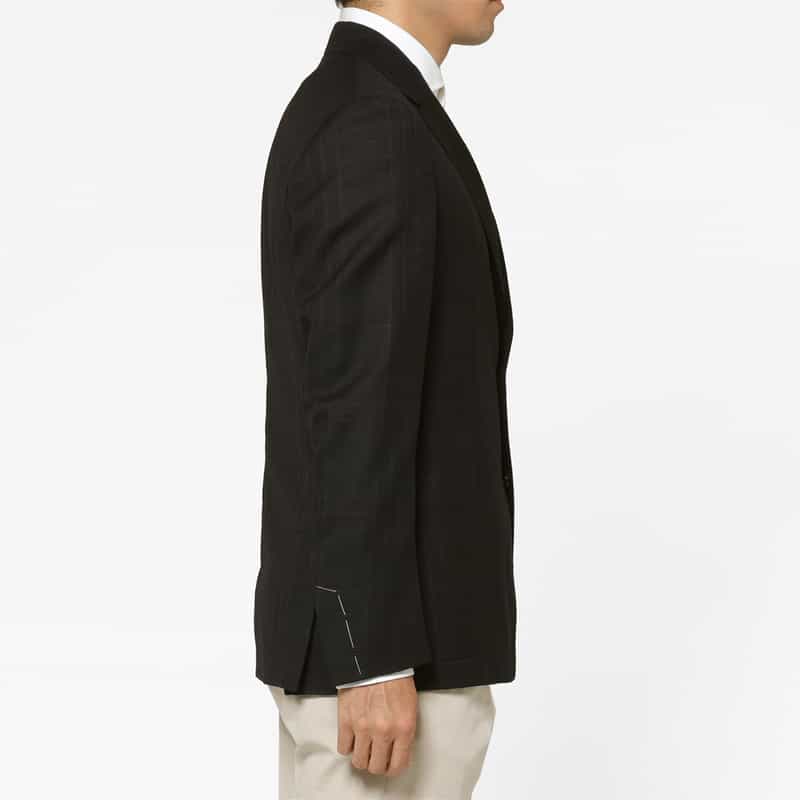 LARDINI LARDINI＜ラルディーニ＞ シャドーチェック柄テーラードジャケット BLACK