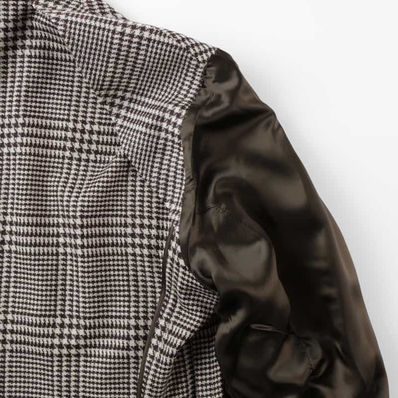 LARDINI LARDINI＜ラルディーニ＞ グレンチェック柄テーラードジャケット WINE