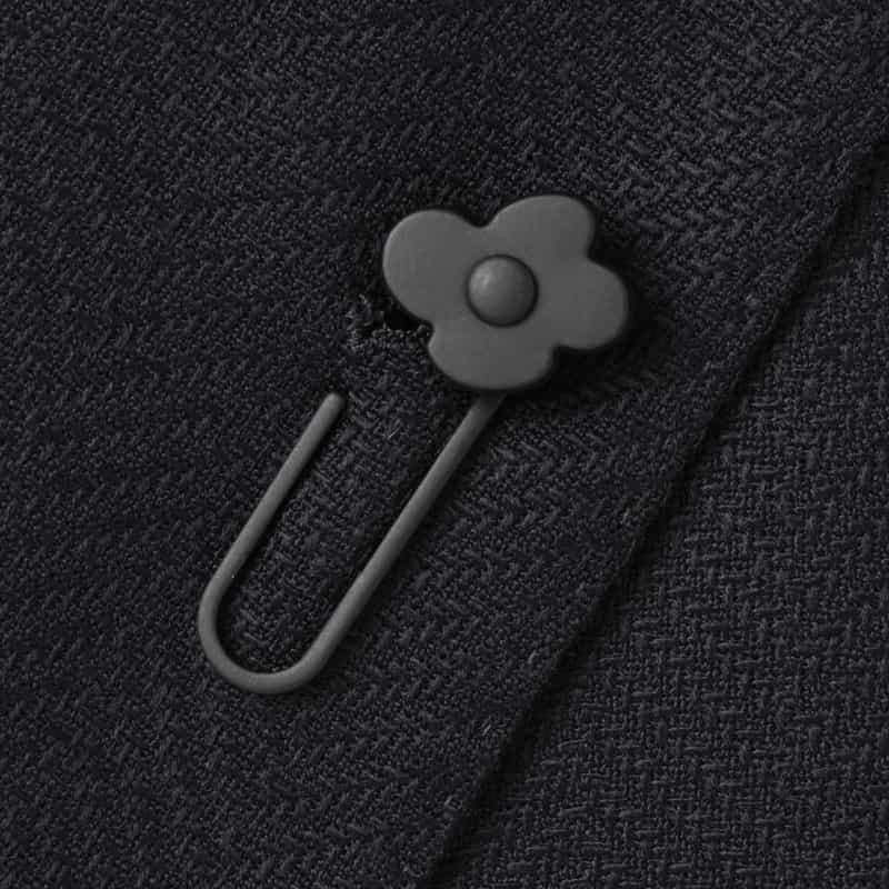 LARDINI LARDINI＜ラルディーニ＞ ヘリンボーン柄ダブルブレストジャケット NAVY