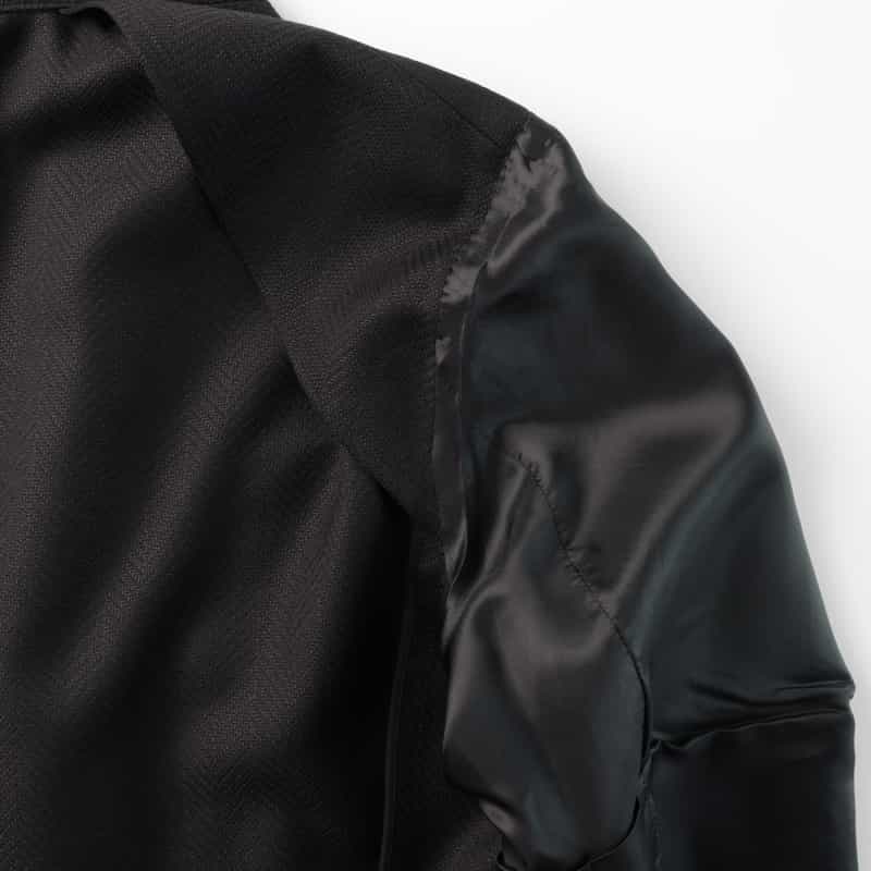 LARDINI LARDINI＜ラルディーニ＞ ヘリンボーン柄ダブルブレストジャケット NAVY