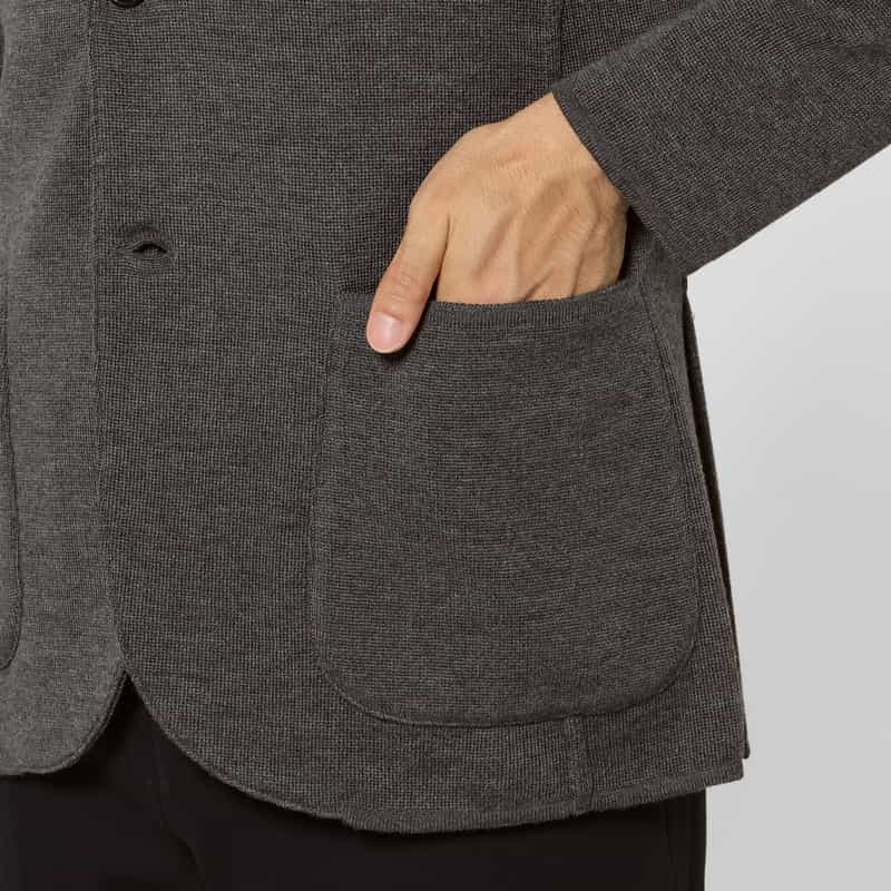 LARDINI LARDINI＜ラルディーニ＞ ミラノウールジャケット DARK GRAY