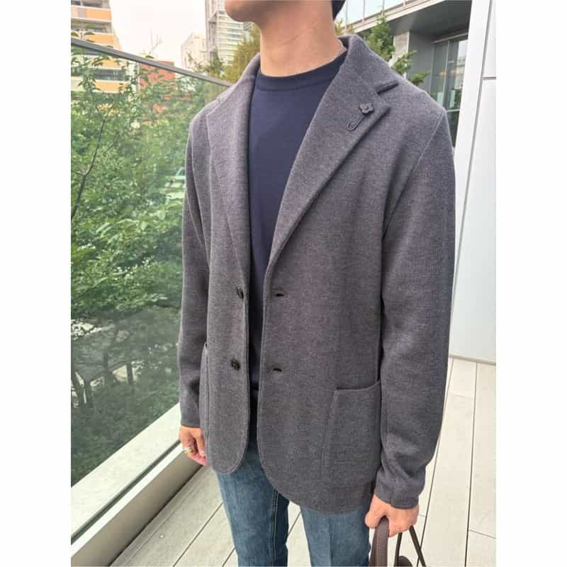 LARDINI LARDINI＜ラルディーニ＞ ミラノウールジャケット DARK GRAY
