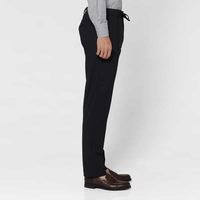 LARDINI LARDINI＜ラルディーニ＞ ジャージー素材ストレッチパンツ NAVY