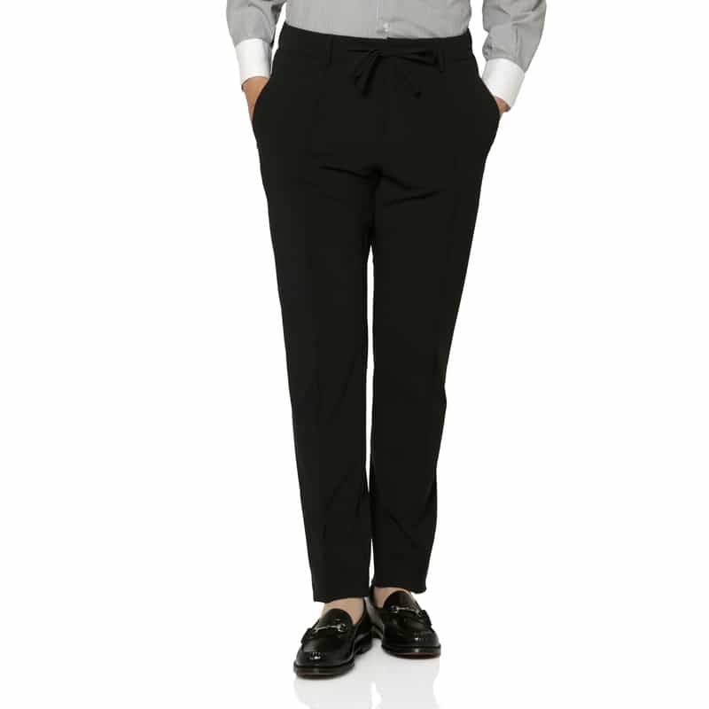 LARDINI LARDINI＜ラルディーニ＞ ジャージー素材ストレッチパンツ BLACK