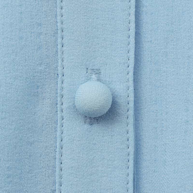 BARNEYS NEW YORK ドレープスリーブ ベルテッドドレス（インナードレス付き） BLUE