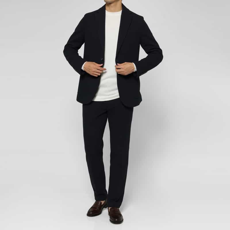 CIRCOLO1901 CIRCOLO 1901＜チルコロ 1901＞ セットアップストレッチジャージージャケット NAVY