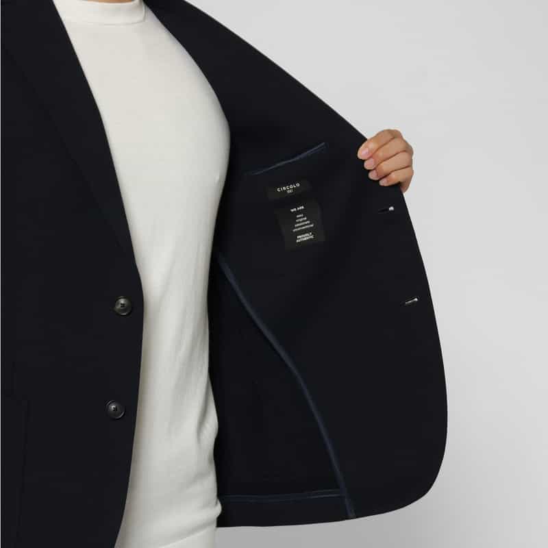 CIRCOLO1901 CIRCOLO 1901＜チルコロ 1901＞ セットアップストレッチジャージージャケット NAVY
