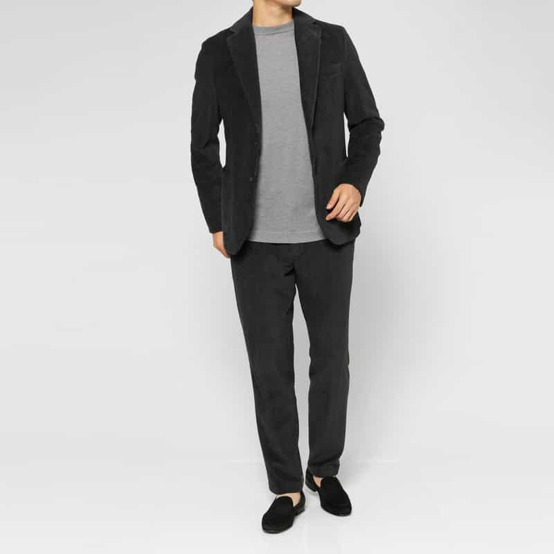 CIRCOLO1901 CIRCOLO 1901＜チルコロ 1901＞ セットアップコーデュロイジャケット GRAY
