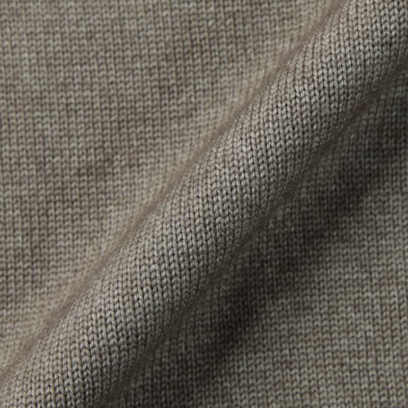 FILIPPO DE LAURENTIIS FILIPPO DE LAURENTIIS＜フィリップ デ ローレンティス＞ ウール素材モックネックニットプルオーバー BEIGE