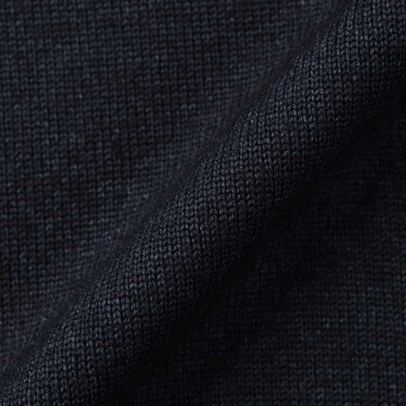FILIPPO DE LAURENTIIS FILIPPO DE LAURENTIIS＜フィリップ デ ローレンティス＞ ウール素材モックネックニットプルオーバー NAVY