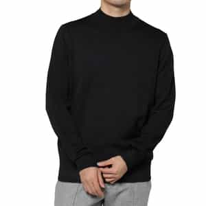 FILIPPO DE LAURENTIIS＜フィリップ デ ローレンティス＞ ウール素材モックネックニットプルオーバー