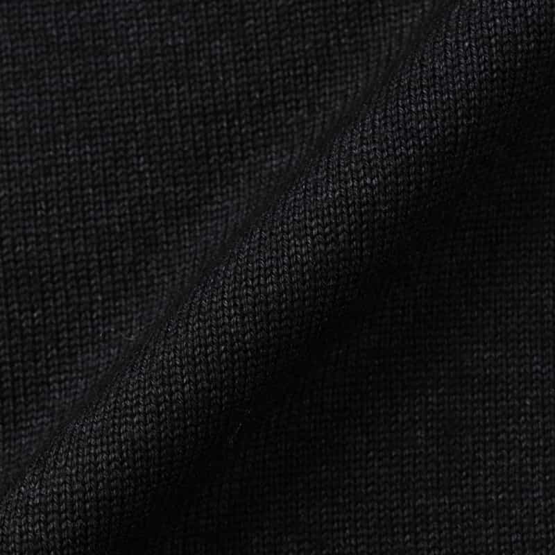 FILIPPO DE LAURENTIIS FILIPPO DE LAURENTIIS＜フィリップ デ ローレンティス＞ ウール素材モックネックニットプルオーバー BLACK