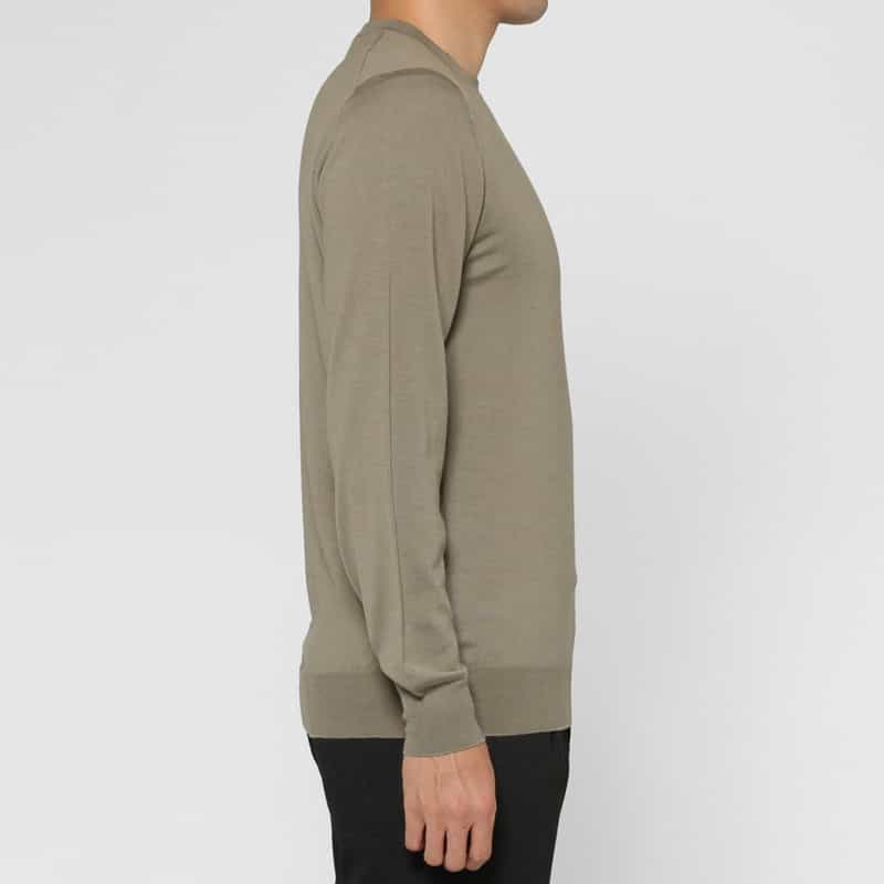 FILIPPO DE LAURENTIIS FILIPPO DE LAURENTIIS＜フィリップ デ ローレンティス＞ クルーネックニットプルオーバー BEIGE