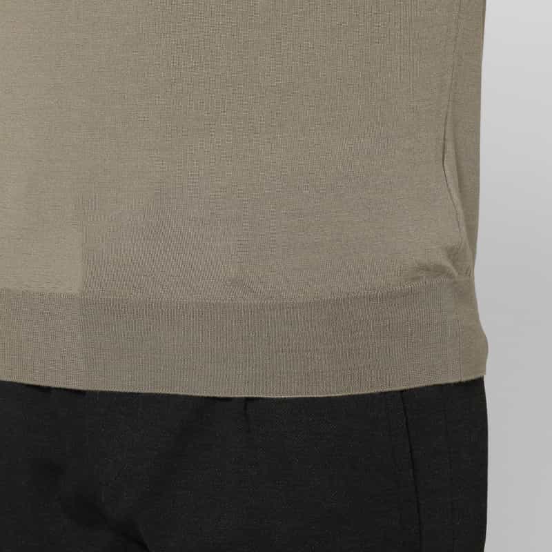 FILIPPO DE LAURENTIIS FILIPPO DE LAURENTIIS＜フィリップ デ ローレンティス＞ クルーネックニットプルオーバー BEIGE