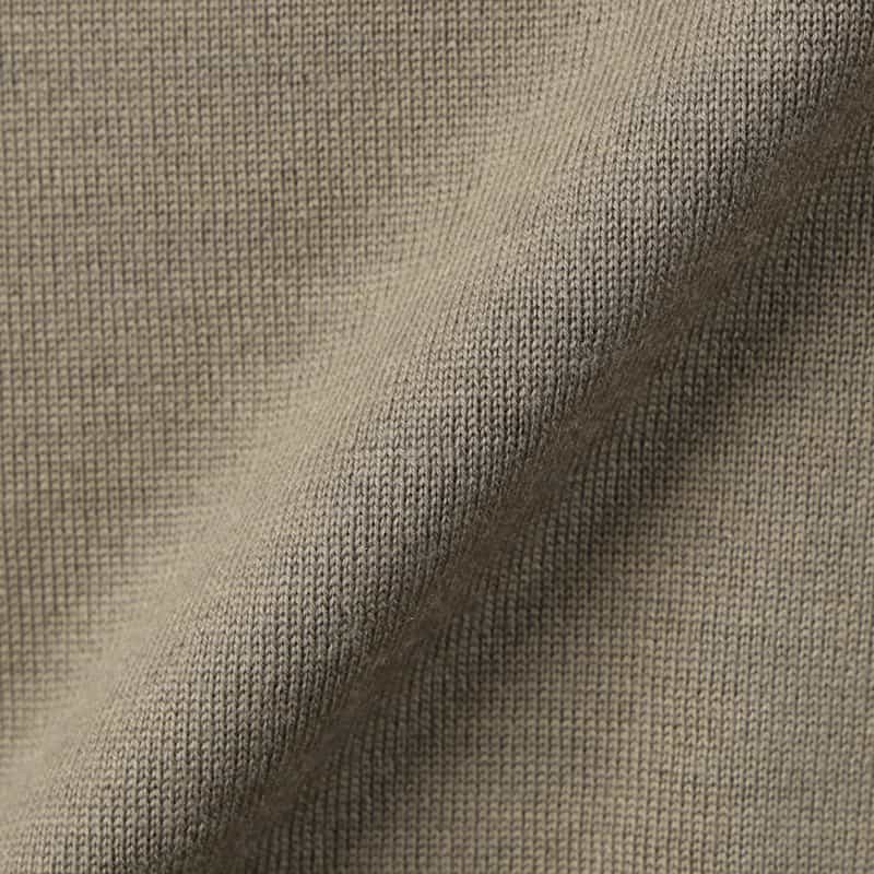 FILIPPO DE LAURENTIIS FILIPPO DE LAURENTIIS＜フィリップ デ ローレンティス＞ クルーネックニットプルオーバー BEIGE