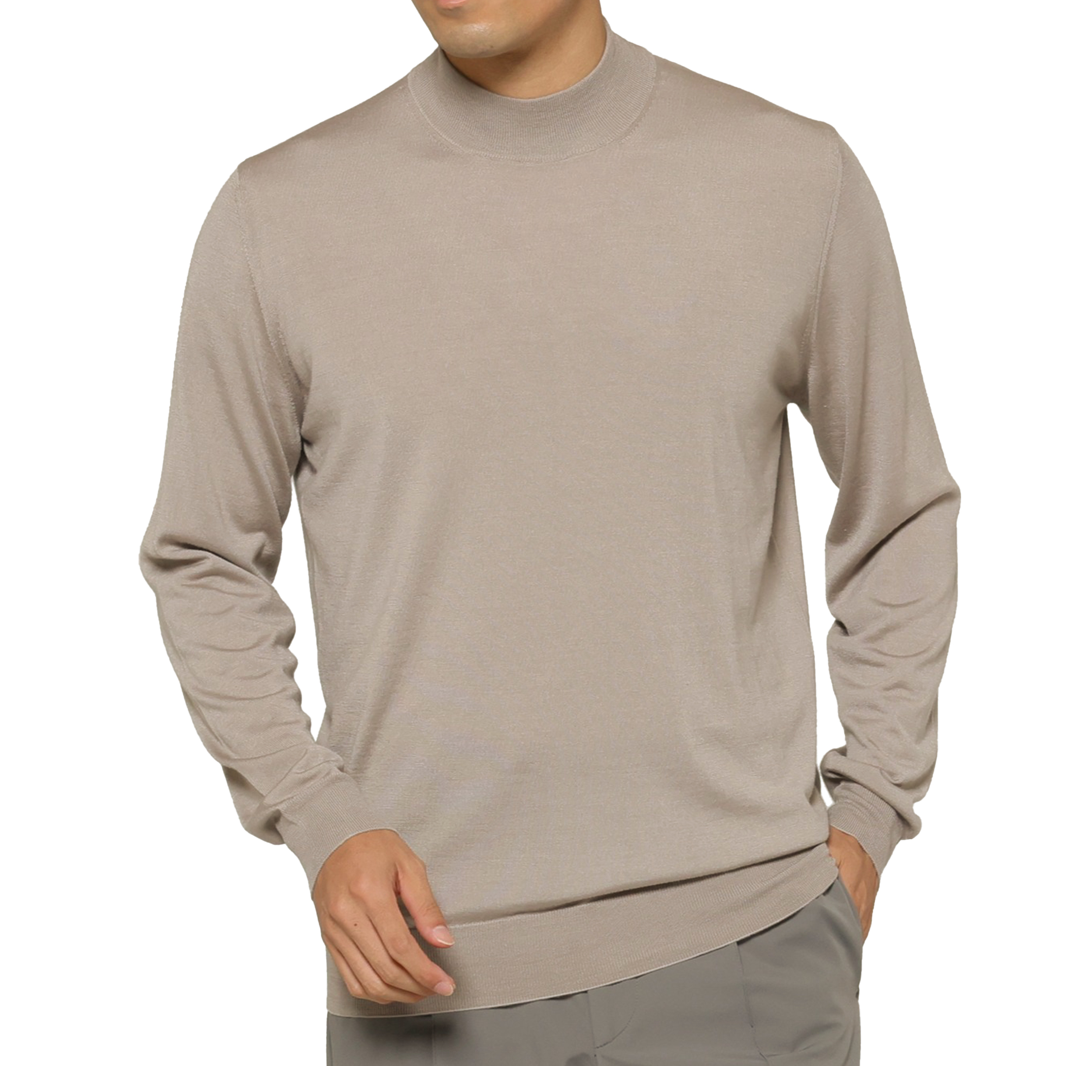 FILIPPO DE LAURENTIIS＜フィリップ デ ローレンティス＞ モックネックニットプルオーバー