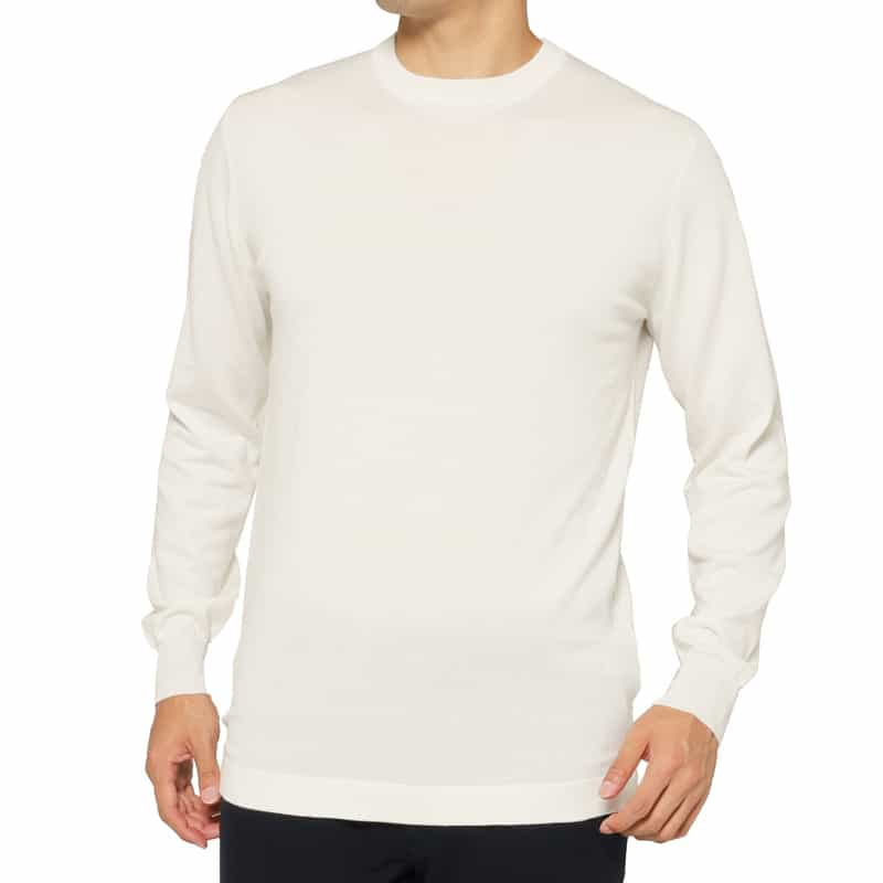 FILIPPO DE LAURENTIIS FILIPPO DE LAURENTIIS＜フィリップ デ ローレンティス＞ コットンカシミヤニットプルオーバー WHITE