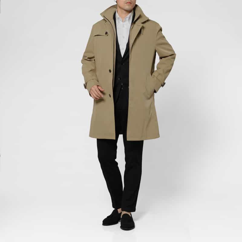 BARNEYS NEW YORK ライナー付きベンタイルコート BEIGE