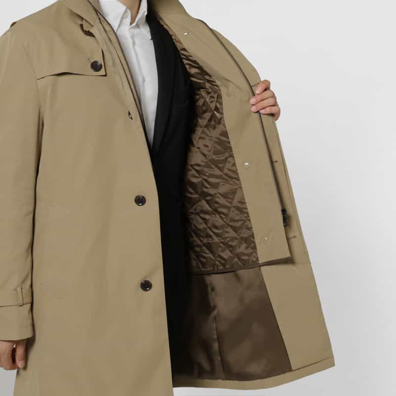 BARNEYS NEW YORK ライナー付きベンタイルコート BEIGE