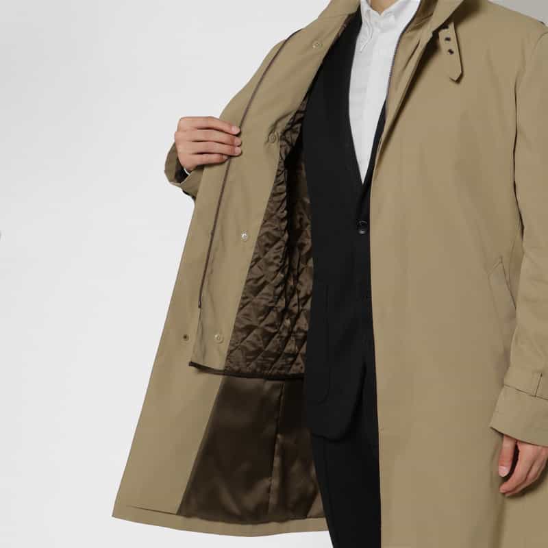 BARNEYS NEW YORK ライナー付きベンタイルコート BEIGE