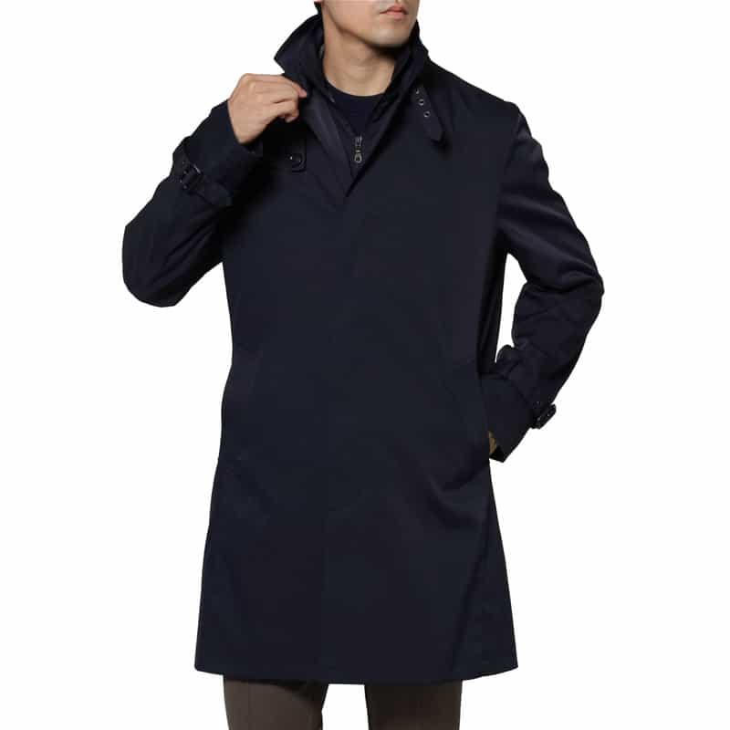BARNEYS NEW YORK ライナー付きベンタイルコート NAVY