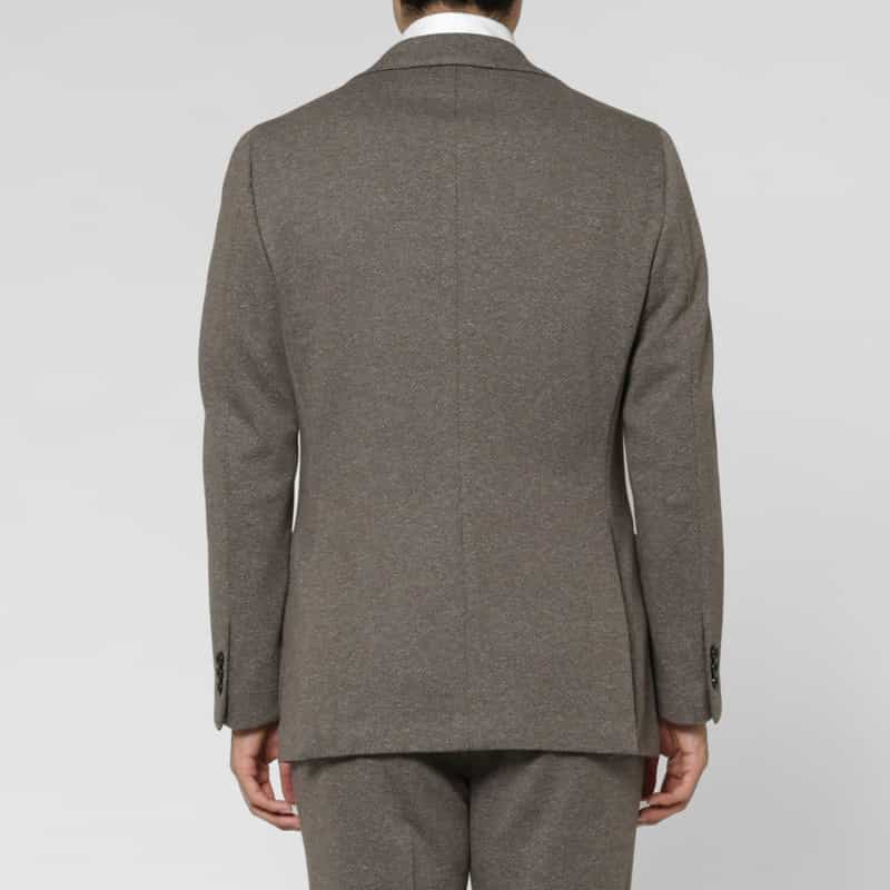 BARNEYS NEW YORK セットアップ ムーリネツイル素材シングルジャケット BROWN