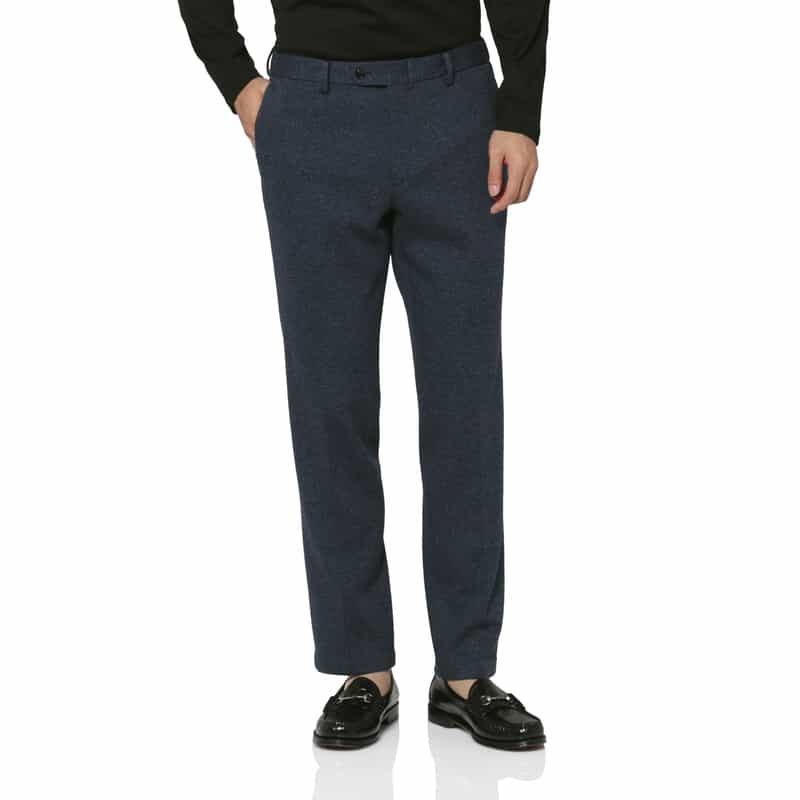 BARNEYS NEW YORK セットアップ ムーリネツイル素材ストレッチパンツ NAVY