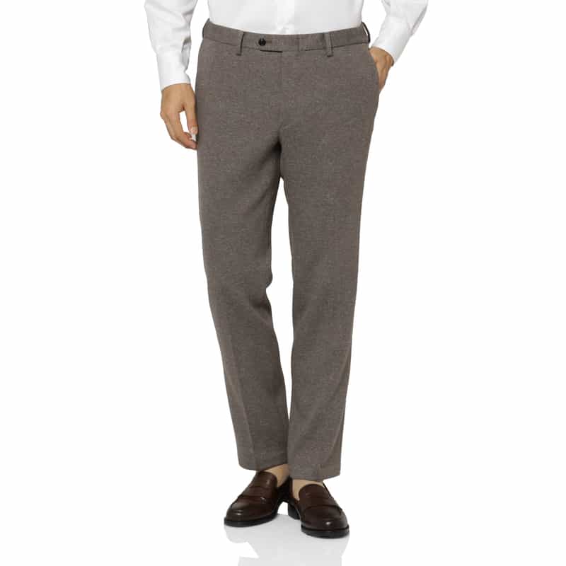 BARNEYS NEW YORK セットアップ ムーリネツイル素材ストレッチパンツ BROWN