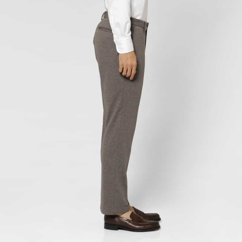 BARNEYS NEW YORK セットアップ ムーリネツイル素材ストレッチパンツ BROWN