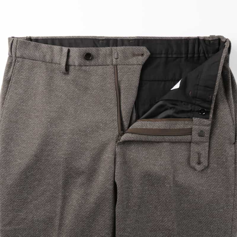 BARNEYS NEW YORK セットアップ ムーリネツイル素材ストレッチパンツ BROWN