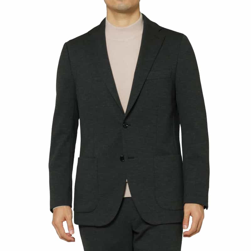 BARNEYS NEW YORK セットアップ ハニカムジャガード素材シングルジャケット GRAY