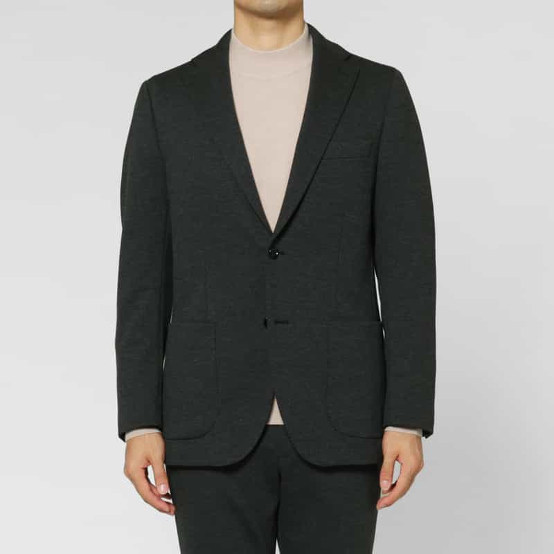 BARNEYS NEW YORK セットアップ ハニカムジャガード素材シングルジャケット GRAY