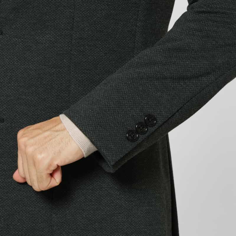 BARNEYS NEW YORK セットアップ ハニカムジャガード素材シングルジャケット GRAY