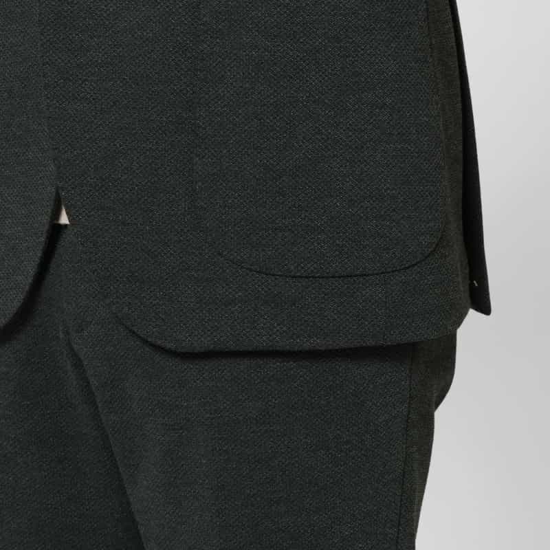BARNEYS NEW YORK セットアップ ハニカムジャガード素材シングルジャケット GRAY