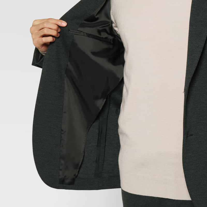 BARNEYS NEW YORK セットアップ ハニカムジャガード素材シングルジャケット GRAY