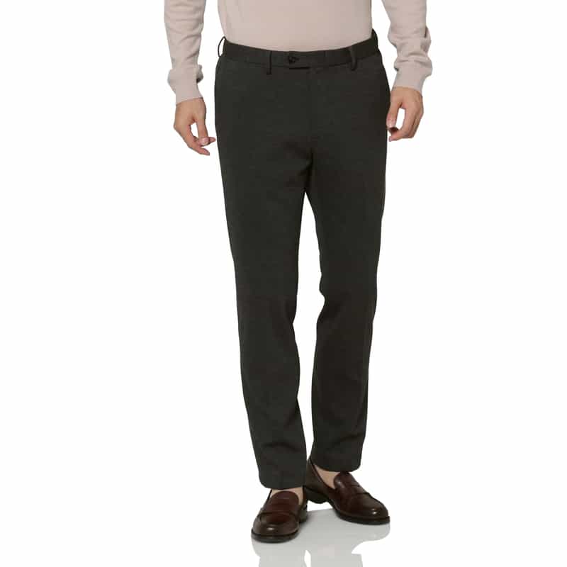 BARNEYS NEW YORK セットアップ ハニカムジャガード素材ストレッチパンツ GRAY