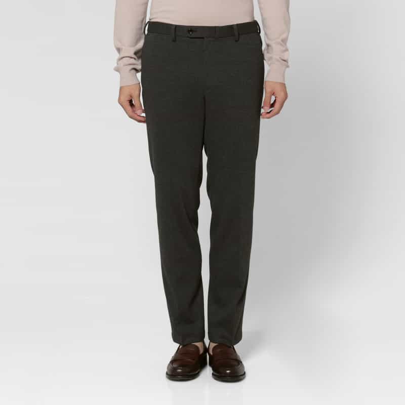 BARNEYS NEW YORK セットアップ ハニカムジャガード素材ストレッチパンツ GRAY