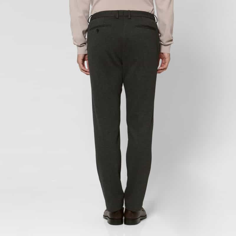 BARNEYS NEW YORK セットアップ ハニカムジャガード素材ストレッチパンツ GRAY